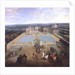 The Chateau de Meudon from the side of the avenue, 1722 by Pierre-Denis Martin