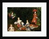 Portrait of Marquise de Montespan, surrounded by her legitimated children by French School