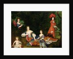 Portrait of Marquise de Montespan, surrounded by her legitimated children by French School