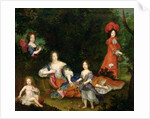 Portrait of Marquise de Montespan, surrounded by her legitimated children by French School