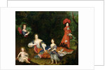 Portrait of Marquise de Montespan, surrounded by her legitimated children by French School