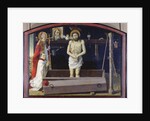 The Boulbon Altarpiece: The Trinity with a donor presented by St. Agricol, Provence School by French School