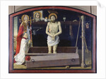 The Boulbon Altarpiece: The Trinity with a donor presented by St. Agricol, Provence School by French School