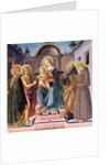 Madonna and Child Enthroned with SS. Zenobius, John the Baptist, Anthony Abbot and Francis by Francesco di Stefano Pesellino
