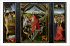 Triptych of the Resurrection: The Resurrection The Martyrdom of St. Sebastian and The Ascension c.1485-90 by Hans Memling