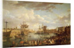 View of the Port at Brest by Jean-Francois Hue