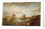 View of the Port at Brest by Jean-Francois Hue