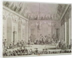 The Formal Audience of the Directory, 30th Brumaire An IV engraved by Pierre Gabriel Berthault by Jean Duplessi-Bertaux