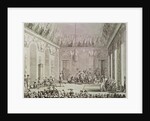The Formal Audience of the Directory, 30th Brumaire An IV engraved by Pierre Gabriel Berthault by Jean Duplessi-Bertaux