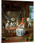 A Mulatto Woman with her White Daughter Visited by Negro Women in their House in Martinique, 1775 by Masurier Le