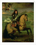 Equestrian Portrait of Louis XIV Crowned by Victory, c.1692 by Pierre Mignard