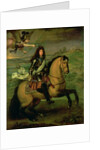 Equestrian Portrait of Louis XIV Crowned by Victory, c.1692 by Pierre Mignard