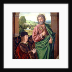 Peter II Duke of Bourbon presented by St. Peter, left hand wing of a triptych, c.1492-93 by (fl.c.1483-c.1529) Master of Moulins