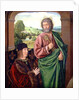 Peter II Duke of Bourbon presented by St. Peter, left hand wing of a triptych, c.1492-93 by (fl.c.1483-c.1529) Master of Moulins