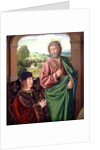 Peter II Duke of Bourbon presented by St. Peter, left hand wing of a triptych, c.1492-93 by (fl.c.1483-c.1529) Master of Moulins