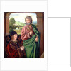 Peter II Duke of Bourbon presented by St. Peter, left hand wing of a triptych, c.1492-93 by (fl.c.1483-c.1529) Master of Moulins