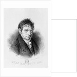 Portrait of Jean Baptiste Say engraved by Godefroy Engelmann by Achille Deveria