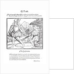 A Rich Man Spurns a Ragged Beggar by English School