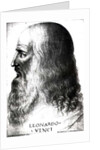 Portrait of Leonardo da Vinci by Italian School