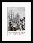 The Inhabitants of Boston Throw English-East Indian Tea in the Sea, 18 December 1773 by German School