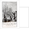 The Inhabitants of Boston Throw English-East Indian Tea in the Sea, 18 December 1773 by German School