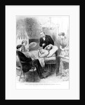 President Garfield Lying Wounded in his Room at the White House, Washington by American School