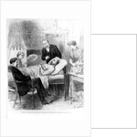 President Garfield Lying Wounded in his Room at the White House, Washington by American School