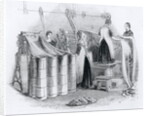 Drawing the Worsted into Slivers by English School
