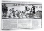 Representation of the figures exhibited and paraded through the streets of Philadelphia on Saturday 30th September 1780 by American School