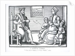 A Puritan Family by English School