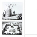 The Prophet's Lodge and Medawisos from a book by Henry Schoolcraft by J. C. Tidball