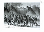 Scalp Dance from 'Sketches of Indian Warfare' by William de la Montagne Cary