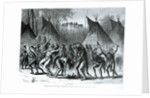 Scalp Dance from 'Sketches of Indian Warfare' by William de la Montagne Cary