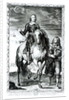 Equestrian portrait of Oliver Cromwell engraved by Pierre Lombart by Anthony van Dyck
