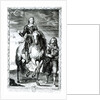Equestrian portrait of Oliver Cromwell engraved by Pierre Lombart by Anthony van Dyck