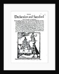 The Declaration and Standard of the Levellers, April 23 1649 by English School