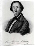 Portrait of Hans Christian Andersen by Johan Frederick Moller