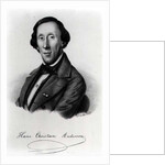 Portrait of Hans Christian Andersen by Johan Frederick Moller