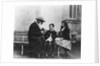 Portrait of Lev Nikolaevich Tolstoy with his Grandchildren by Russian Photographer