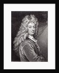 William Congreve engraved by P.W.Tomkins by Sir Godfrey Kneller