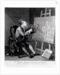 Self Portrait Painting the Comic Muse by William Hogarth