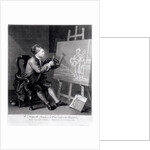 Self Portrait Painting the Comic Muse by William Hogarth