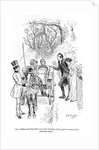 Mr. Collins and Charlotte were both standing at the gate in conversation with the ladies by Charles Edmund Brock