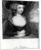 Portrait of Fanny Burney pub. by Henry Colburn, London, 1842 by English School