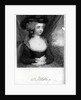 Portrait of Fanny Burney pub. by Henry Colburn, London, 1842 by English School