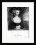 Portrait of Fanny Burney pub. by Henry Colburn, London, 1842 by English School