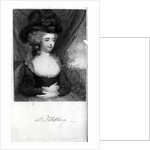 Portrait of Fanny Burney pub. by Henry Colburn, London, 1842 by English School