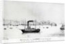 The 'Clermont', the first Steam Packet, sailing from New York to Albany in September 1807 by J.H. (after) Sherwin