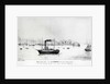 The 'Clermont', the first Steam Packet, sailing from New York to Albany in September 1807 by J.H. (after) Sherwin
