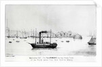 The 'Clermont', the first Steam Packet, sailing from New York to Albany in September 1807 by J.H. (after) Sherwin